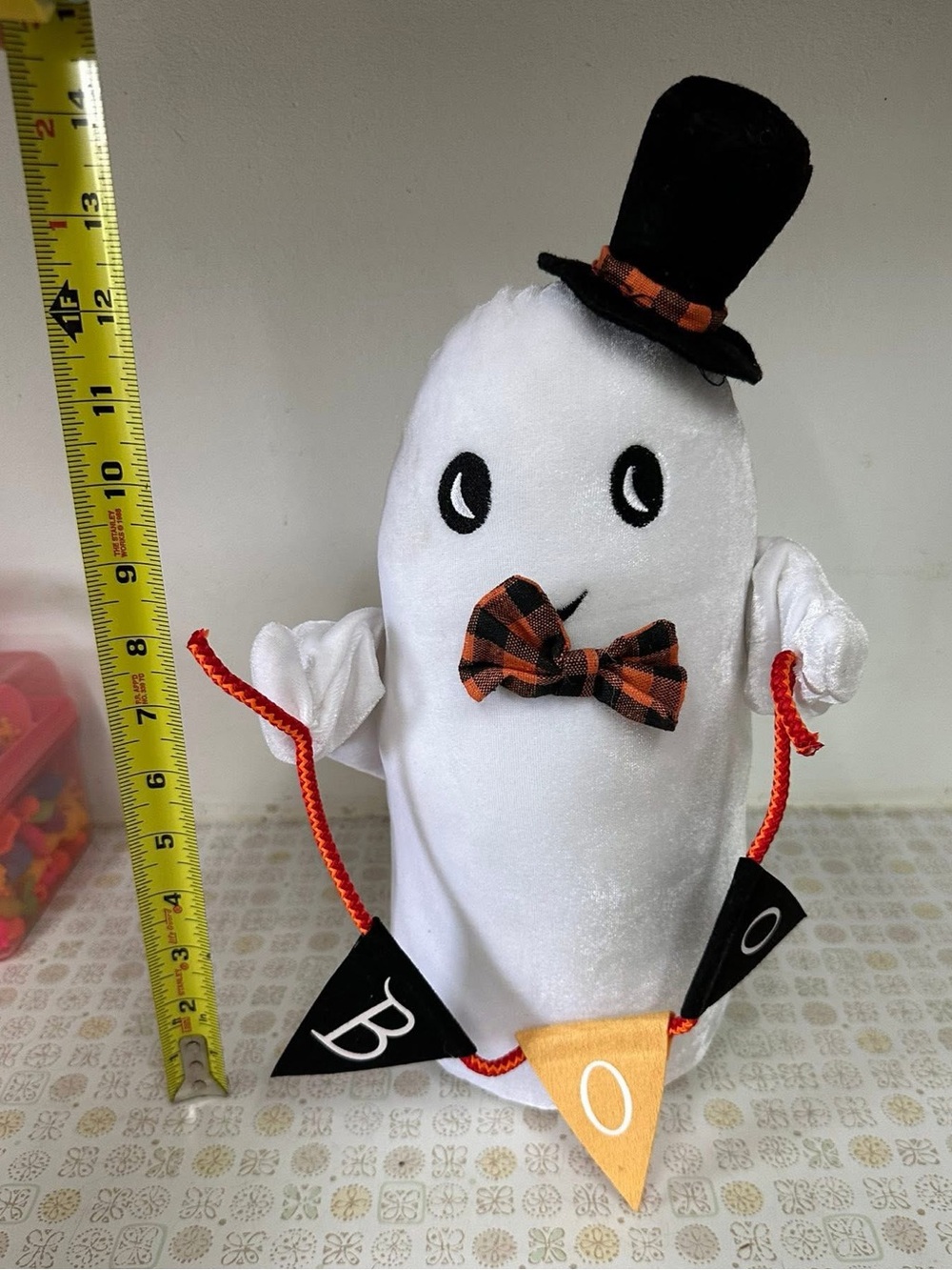 White Ghost with Top Hat and Bow Tie